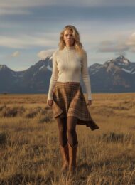 Fall and winter 2025 plaid and tartan skirt