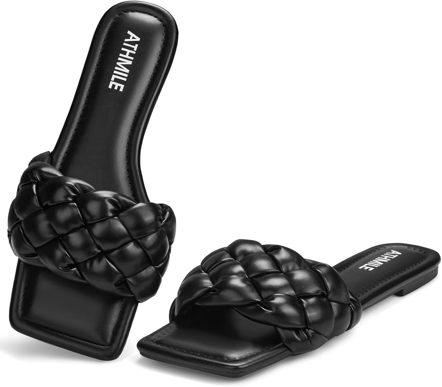 ATHMILE braided slide sandals for Amazon vacation fashion