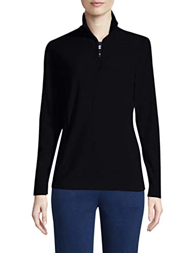 Lands End fleece quarter zip pullover