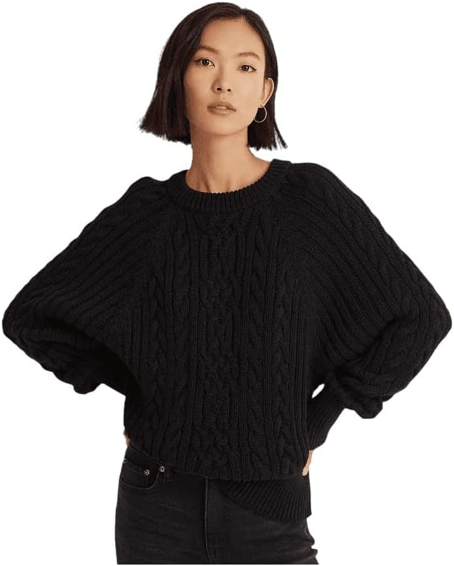 Lauren Ralph Lauren women's cable-knit dolman-sleeve sweater