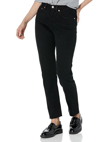 Levi's women's 501 Original Fit jeans black for straight leg jeans with boots