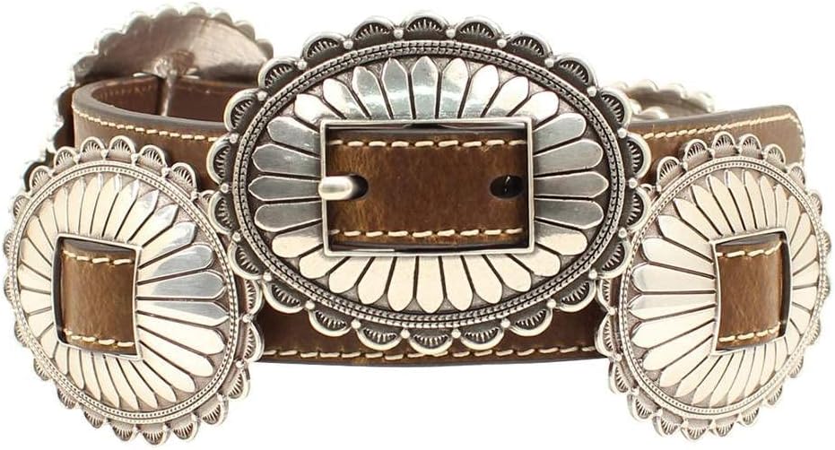 Nocona oval concho belt for polished Texas vacation fashion