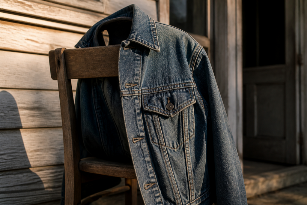 Oversized denim trucker jacket for everyday western layering