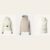 Five cute ski outfit pieces side by side: a black one-piece Perfect Moment ski suit, a cream belted down ski jacket, a beige and white Bogner ski jacket, a cream faux-fur down gilet and a gray Stetson felt hat