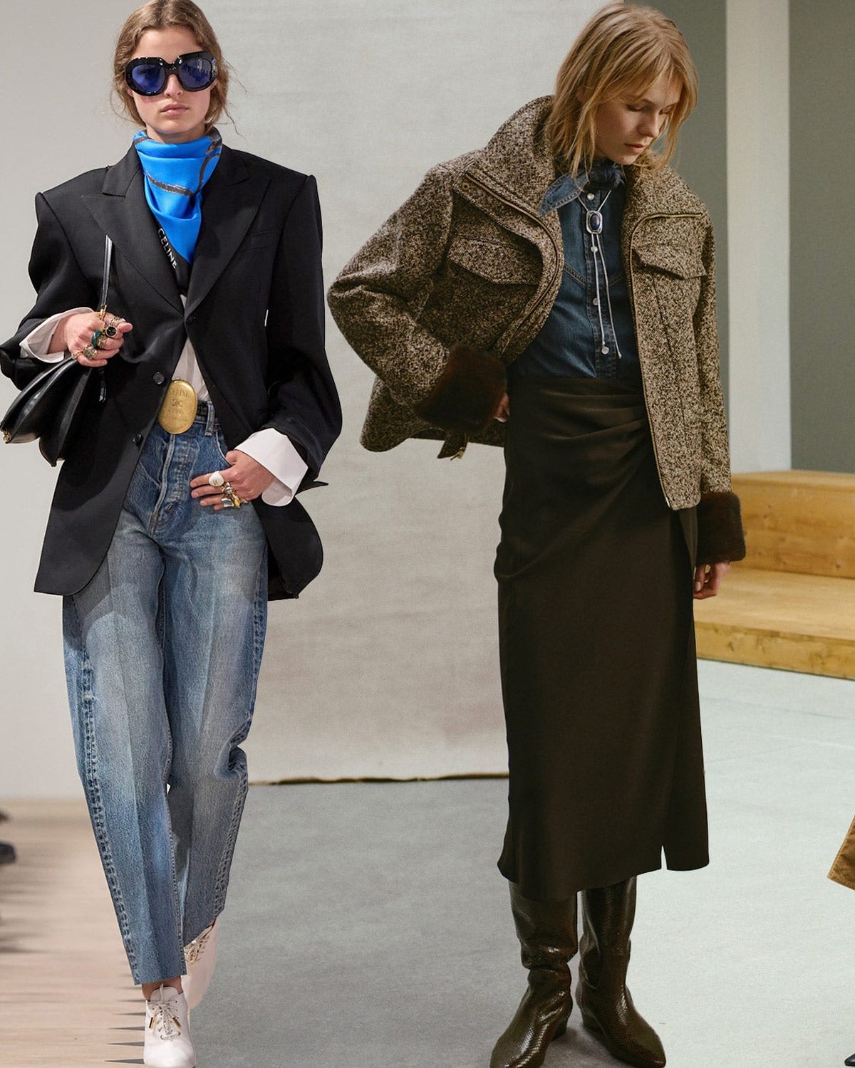 Western-lite fringe jacket outfit styled with quiet contemporary layers